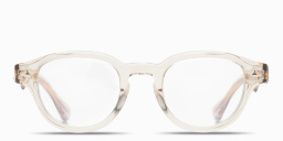 SESTINI Sei E Mezzo Unisex Panthos Eyeglasses with Blue Light Filter in Crystal – Product Photo 1