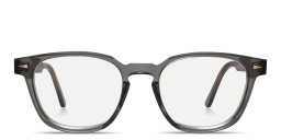 AHLEM Monsieur Square Eyeglasses in Transparent Grey – Product Photo 1