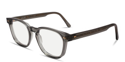 AHLEM Monsieur Square Eyeglasses in Transparent Grey – Product Photo 2