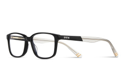 Shop EYE'M Logo Kids Rectangle Eyeglasses in Black online.