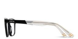 Shop EYE'M Logo Kids Rectangle Eyeglasses in Black online.