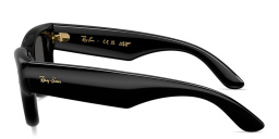 Shop Ray-Ban Wayfarer Puffer Unisex Square Sunglasses in Black online.