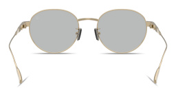 تسوق نظارات شمسية سوبتيلا بإطار دائري للجنسين مونكلير بلون ذهبي أونلاين.