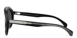 Shop Moncler Fhaite Unisex Pilot Sunglasses in Black online.