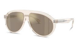 Shop Moncler Fhaite Unisex Pilot Sunglasses in White online.