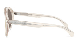 Shop Moncler Fhaite Unisex Pilot Sunglasses in White online.