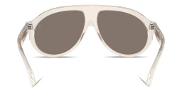 Shop Moncler Fhaite Unisex Pilot Sunglasses in White online.