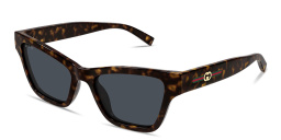 Shop GUCCI Web Cat-Eye Sunglasses in Havana online.