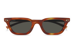 Shop GUCCI GG Cat-Eye Sunglasses in Havana online.