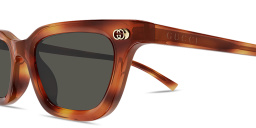 Shop GUCCI GG Cat-Eye Sunglasses in Havana online.