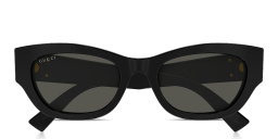 Shop GUCCI GG Cat-Eye Sunglasses in Black online.