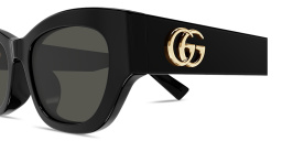 Shop GUCCI GG Cat-Eye Sunglasses in Black online.