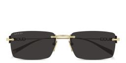 Buy GUCCI Logo Signature Rimless Rectangle Sunglasses Online