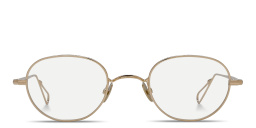AHLEM Galilée Round Eyeglasses in Champagne – Product Photo 1