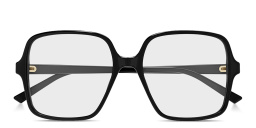 GUCCI GG Oversized Square Eyeglasses in Black – Product Photo 1