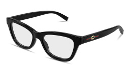 Shop GUCCI Web Cat-Eye Eyeglasses in Black online.