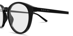 GUCCI Logo Signature Panthos Eyeglasses in Black – Product Photo 3