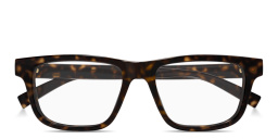 Shop GUCCI Web Rectangle Eyeglasses in Havana online.