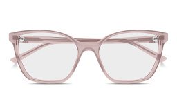 GUCCI GG Cat-Eye Eyeglasses in Transparent Pink – Product Photo 1