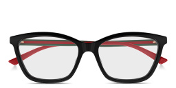 GUCCI Web Wide Cat-Eye Eyeglasses in Black – Product Photo 1