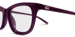 GUCCI GG Cat-Eye Eyeglasses in Purple – Product Photo 3