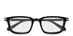 Shop Cartier Premiere de Cartier Rectangle Eyeglasses in Black online.
