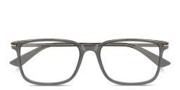Shop MONTBLANC Nib Rectangle Eyeglasses in Transparent Grey online.