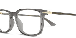 Shop MONTBLANC Nib Rectangle Eyeglasses in Transparent Grey online.