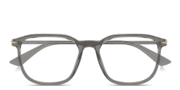 تسوق نظارات طبية مستطيلة بشعار الريشة الخاصة بالأقلام مونت بلانك بلون رمادي شفاف أونلاين.