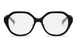 Shop CELINE CELINE Thin Geometric Eyeglasses in Black online.