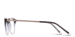 Shop EYE'M Logo Signature Square Eyeglasses in Gradient Grey online.