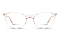 Shop EYE'M Logo Signature Cat-Eye Eyeglasses in Transparent light brown online.