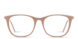 Shop EYE'M Engraved Logo Square Eyeglasses in Beige online.