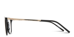 Shop EYE'M Engraved Logo Square Eyeglasses in Black online.