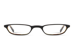Shop EYE'M Logo Signature Unisex Rectangle Eyeglasses in Black Havana online.