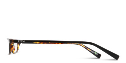 Shop EYE'M Logo Signature Unisex Rectangle Eyeglasses in Black Havana online.