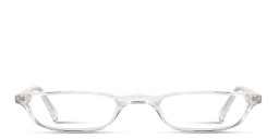 Shop EYE'M Logo Signature Unisex Rectangle Eyeglasses in Polished Clear online.