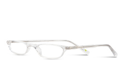 Shop EYE'M Logo Signature Unisex Rectangle Eyeglasses in Polished Clear online.