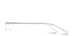 Shop EYE'M Logo Signature Unisex Rectangle Eyeglasses in Polished Clear online.