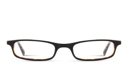 Shop EYE'M Logo Signature Unisex Rectangle Eyeglasses in Black Havana online.