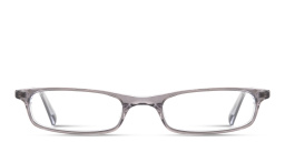 Shop EYE'M Logo Signature Unisex Rectangle Eyeglasses in Transparent Grey online.