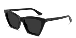 Shop Alexander McQueen Spike Cat-Eye Sunglasses in Black online.