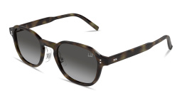 Shop Dunhill Studs Irregular Sunglasses in Havana online.