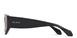 Shop ALAIA Logo Signature Cat-Eye Sunglasses in Black online.