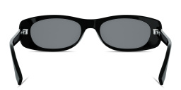 تسوق نظارات شمسية بيضاوية بشعار FF المربّع فيندي بلون أسود أونلاين.