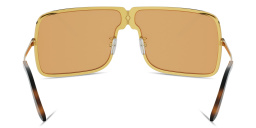 FENDI Fendiness Unisex Wide Rectangle Sunglasses in Endura Gold – Product Photo 4