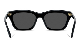 Shop LOEWE Slim Irregular Sunglasses in Black online.