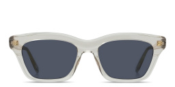 Shop LOEWE Slim Irregular Sunglasses in Transparent light brown online.
