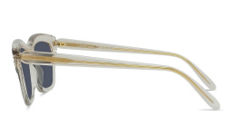 Shop LOEWE Slim Irregular Sunglasses in Transparent light brown online.