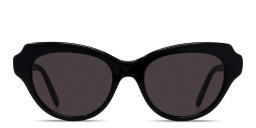 Shop LOEWE Slim Irregular Sunglasses in Black online.